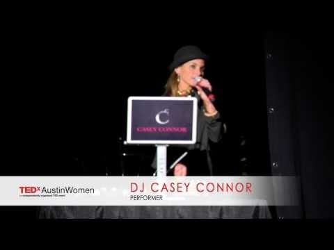 DJ Casey Connor at TEDxAustinWomen