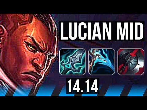 LUCIAN vs ANIVIA (MID) | Rank 6 Lucian, Rank 10, Dominating | EUW Challenger | 14.14