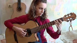 (The Animals) House Of The Rising Sun - Alina Vlasova fingerstyle guitar solo