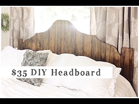 DIY HEADBOARD  | $35 Rustic Wood Headboard Tutorial | DIY Project