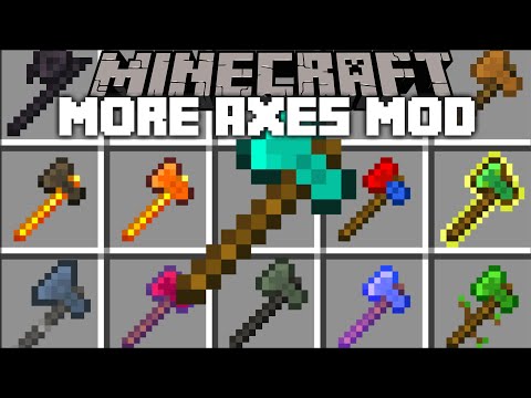 MC Naveed - Minecraft - Minecraft MORE AXES MOD / USE WEIRD AXES WITH DIFFERENT ABILITIES !! Minecraft Mods