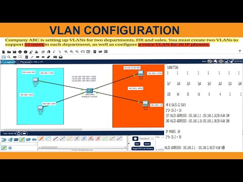 CCNA LAB 7 : Configuring Voice and Data VLAN on a Cisco IOS  Switch | Cisco Packet Tracer.