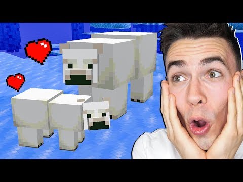 Oswoiłem NIEDŹWIEDZIA POLARNEGO w Minecraft!