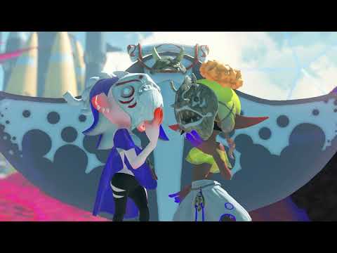 Splatoon 3 - Alterna: Agent Frye and Shiver "We Are Deep Cut" Cutscene Unlock Site 2, Green Balloons