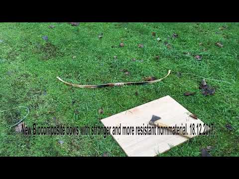 Biocomposite bow break test