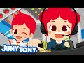 Pilot & Flight Attendant | Job & Occupation Songs for Kids | Career Song for Kindergarten | JunyTony