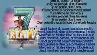 keen'v -  une semaine avec elle ( officiel video lyrics )