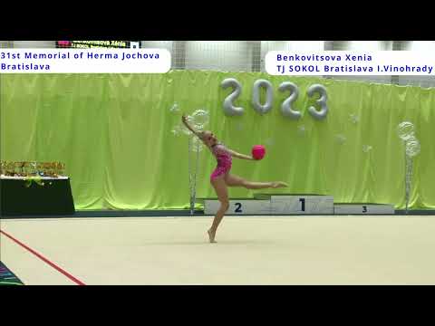 Xenia Benkovitsova Rhythmic gymnastics 31st Memorial of Herma Jochova #RG #competition #gymnast