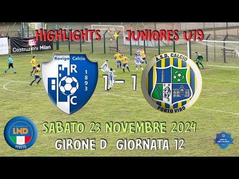 HIGHLIGHTS ✨ U19 | Rovigo - Calcio Porto Viro (1-1)