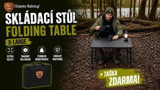 GIANTS FISHING Stolík Folding Table X-Large + taška ZDARMA