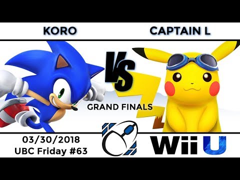 UBC Friday #63: Grand Finals - Koro (Sonic, Kirby) vs Captain L (Pikachu, Jigglypuff)