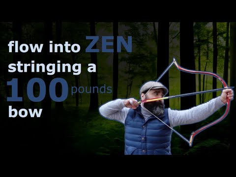 100lb Horn Bow in the Rain: Relaxing Woodland Practice