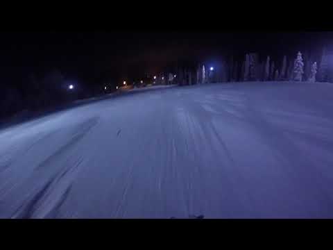 Luosto - ski jumps at night