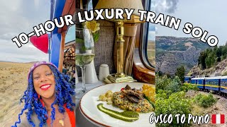 Luxury perurail titicaca train 🇵🇪 | scenic train ride from cusco to puno solo
