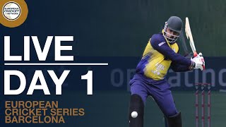  European Cricket Series Barcelona Day 1 | Cricket Live Stream video