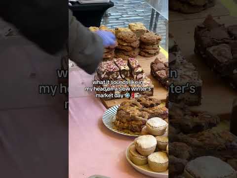 There every weekend no matter the chill 🥶❄️ #marketday #farmersmarket #veganbaking