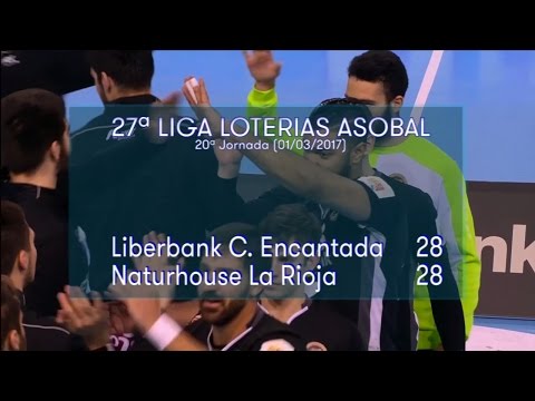 LIGA LOTERIAS ASOBAL J20 Liberbank C. Encantada - Naturhouse La Rioja  28 - 28