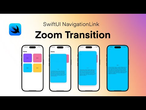 SwiftUI Zoom Transition Tutorial | Matched Geometry Effect with NavigationLink | Namespace Explained