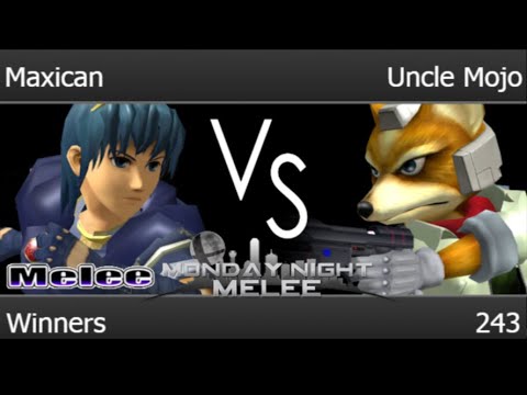 MNM 243 - Maxican (Marth) vs TLOC | Uncle Mojo (Fox) Winners - Melee