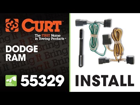 Trailer Wiring Install: CURT 55329 on Dodge Ram
