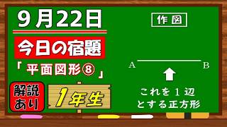 美しい別解求む！【数学】【解説あり】【毎日の習慣に】確実に力がつく良問｜【中学１年】平面図形⑧