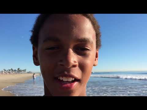 Trevon goes to the beach