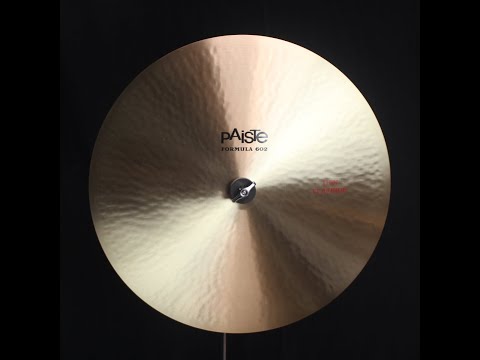 Paiste 18" Formula 602 Classic Thin Flat Ride - 1457g (video demo) image 2