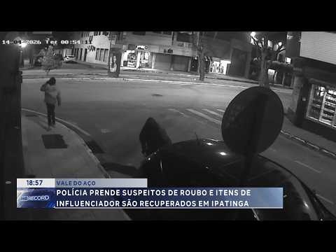Vale do Aço: Suspeitos de roubo presos e itens recuperados em Ipatinga.