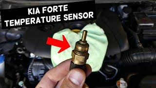 HOW TO REPLACE COOLANT WATER TEMPERATURE SENSOR ON KIA FORTE