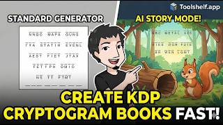 Make Amazon KDP Cryptogram Books Fast: Manaka Royalty (AI Story Mode!)