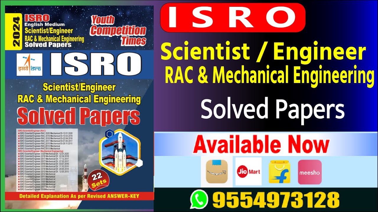 ISRO SCIENTIST | RAC & MECHANICAL ENGINEERING SOLVED PAPERS | YCT BOOKS