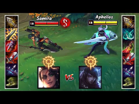 SAMIRA vs APHELIOS FULL BUILD FIGHTS & Best Moments!