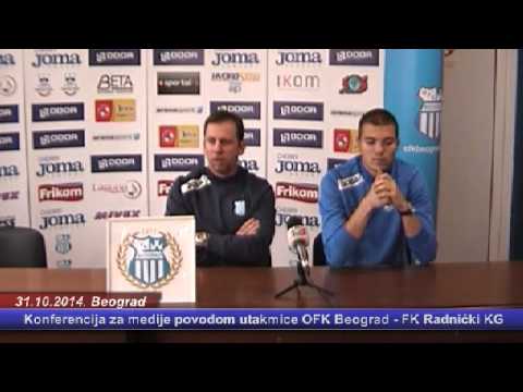31.10.2014. Konferencija za medije pre meca FK Radnicki KG - OFK Beograd