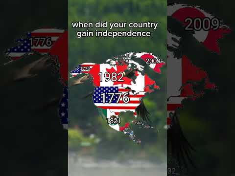 when did your country gain independence North America #countries #northamerica #geography #history