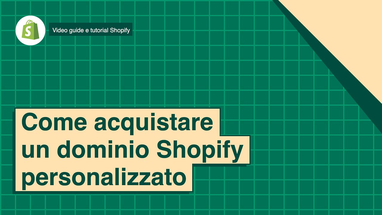 Come acquistare un dominio Shopify personalizzato