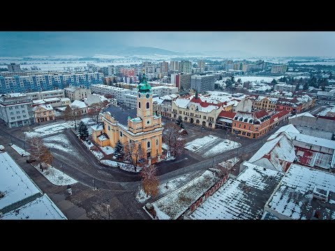 Topoľčany v zime, krátky prelet  ;)