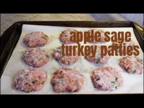 Apple Sage Turkey Patties
