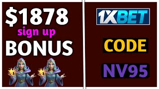 Download the video "1xbet Promo Code 2025 - "NV95" up to $1878 BONUS (1xbet bonus code)"