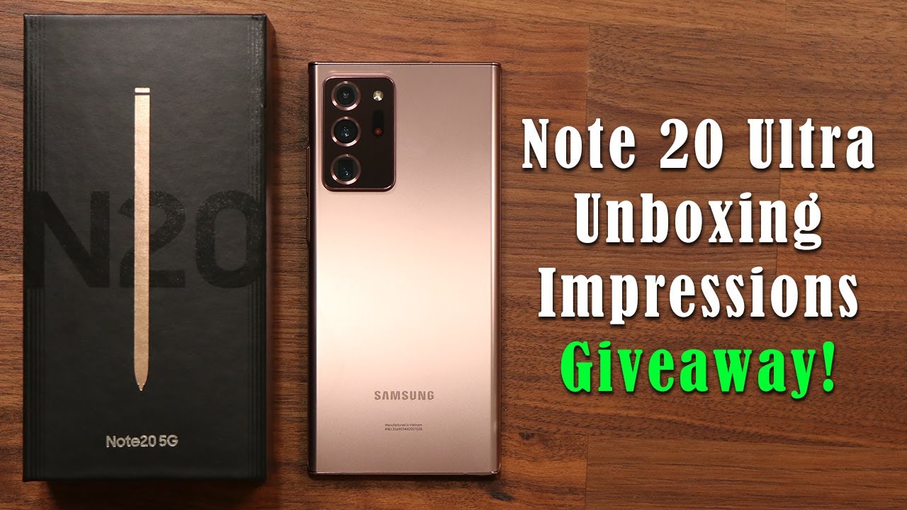 Samsung Galaxy Note 20 Ultra - Unboxing, Setup and Impressions + GIVEAWAY!