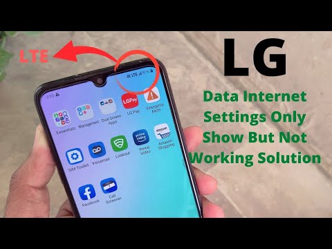 Lg Internet Settings Data Only Show But Not Working | Lg G8 G8x K92 K62 Q52 K71 Q31