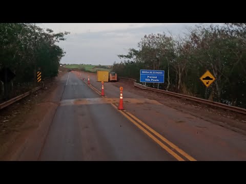 ponte da divisa santo Inácio divisa PR/SP sera interditada totalmente (rota alternativa