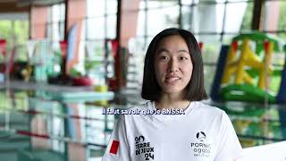 Fujia, maitre-nageur à l'Aquacentre, nous parle du BNSSA