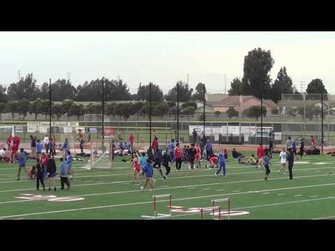 FSB 300m Hurdles vs Fountain Valley 4-22-15 - Los Alamitos Boys