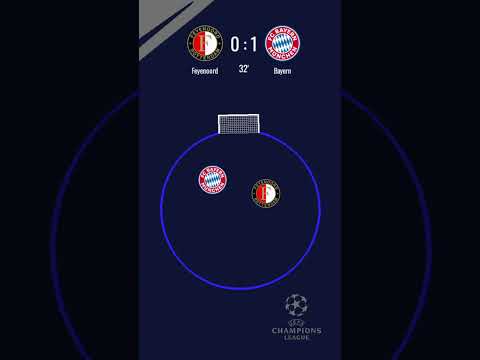 Feyenoord vs Bayern Munich | Marble UEFA Champions League Showdown #feyenoord #bayern #footballfun