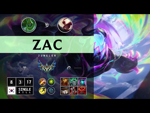 Zac Jungle vs Lee Sin - KR Challenger Patch 14.12
