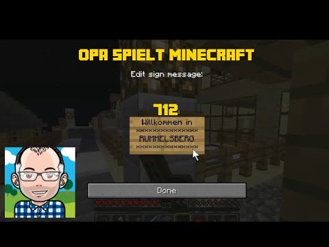 Opa spielt Minecraft 712 -- Willkommen in Rummelsberg