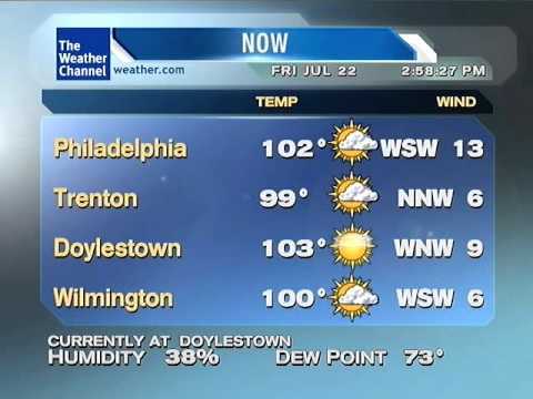 |HQ| Doylestown, PA Weatherstar XL - Tripple-Digit HEAT - 7/22/2011
