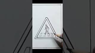 Zebra crossing signal drawing