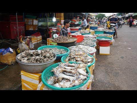 Lot of Sugarcane Selling @Sam Hannh Market - Fresh Fruit, Vegetable, Fish, SeaFood & More Food Here