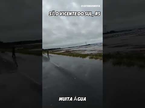 Estrada em São Vicente do Sul, Rio Grande do Sul 🙏#enchente #cheias #riograndedosul #tragédias